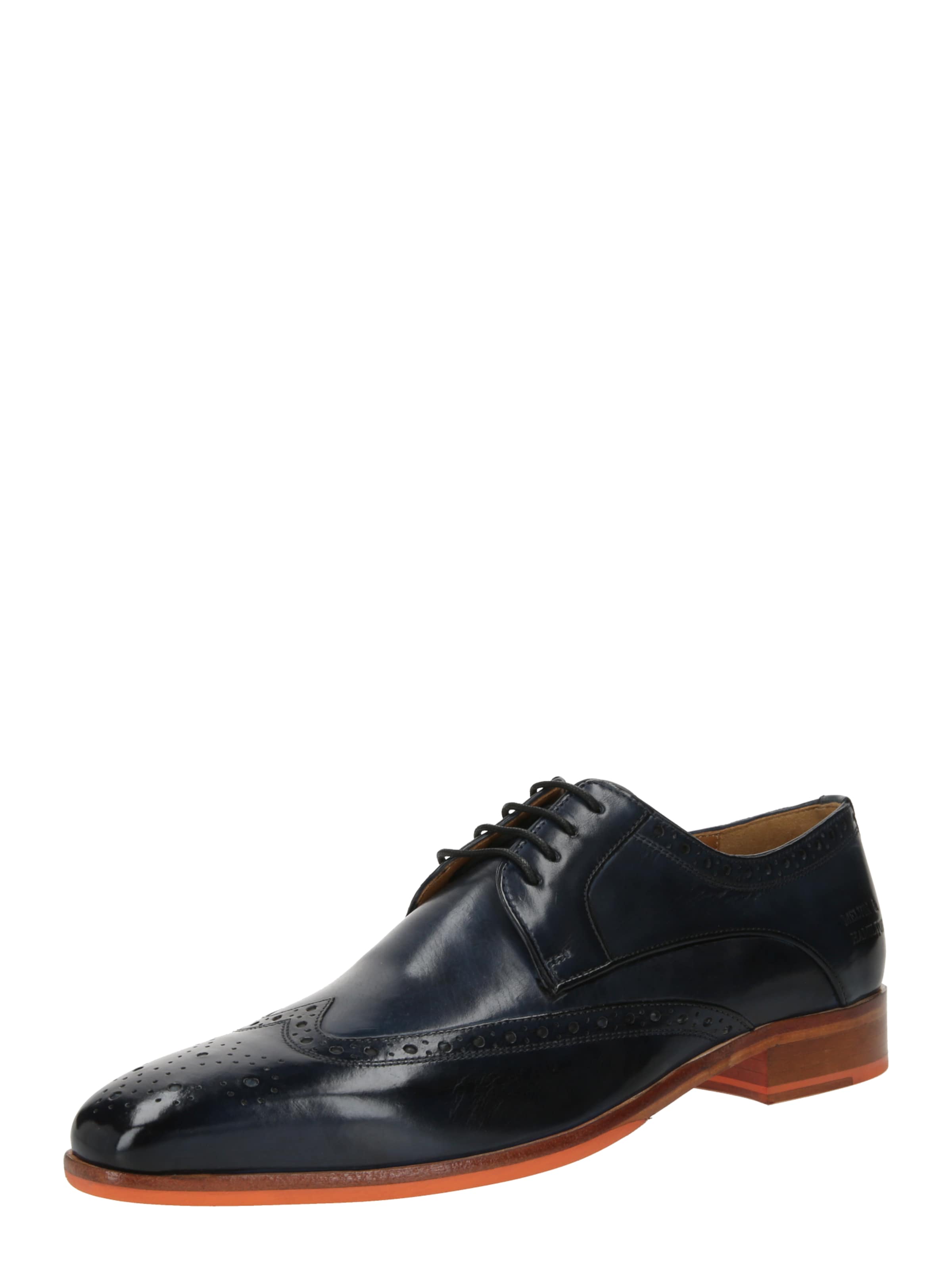 MELVIN & HAMILTON Lace-up shoe in Blue: front