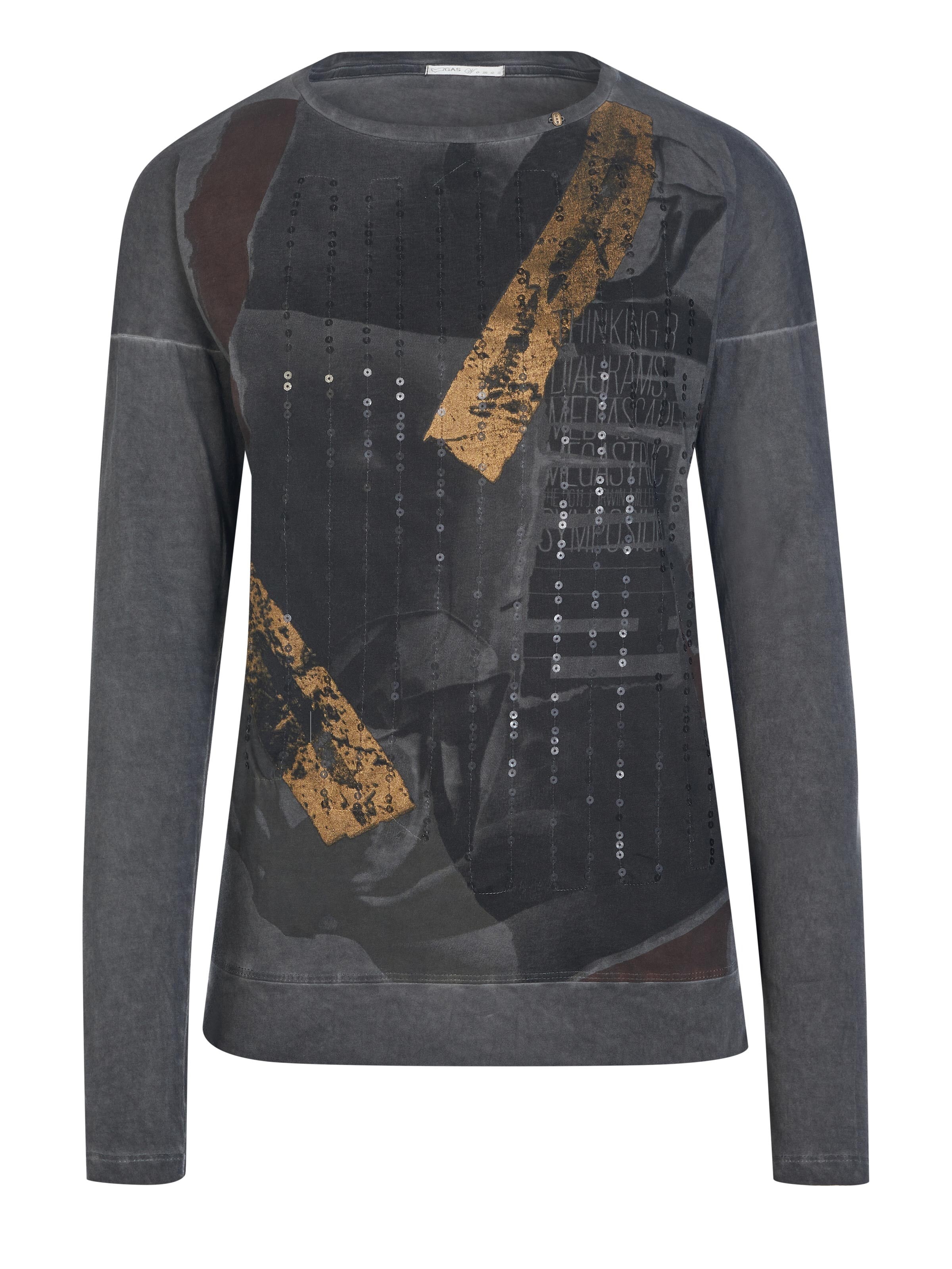 Sweat-shirt 'GAS Jeans Longsleeve' GAS en gris : devant