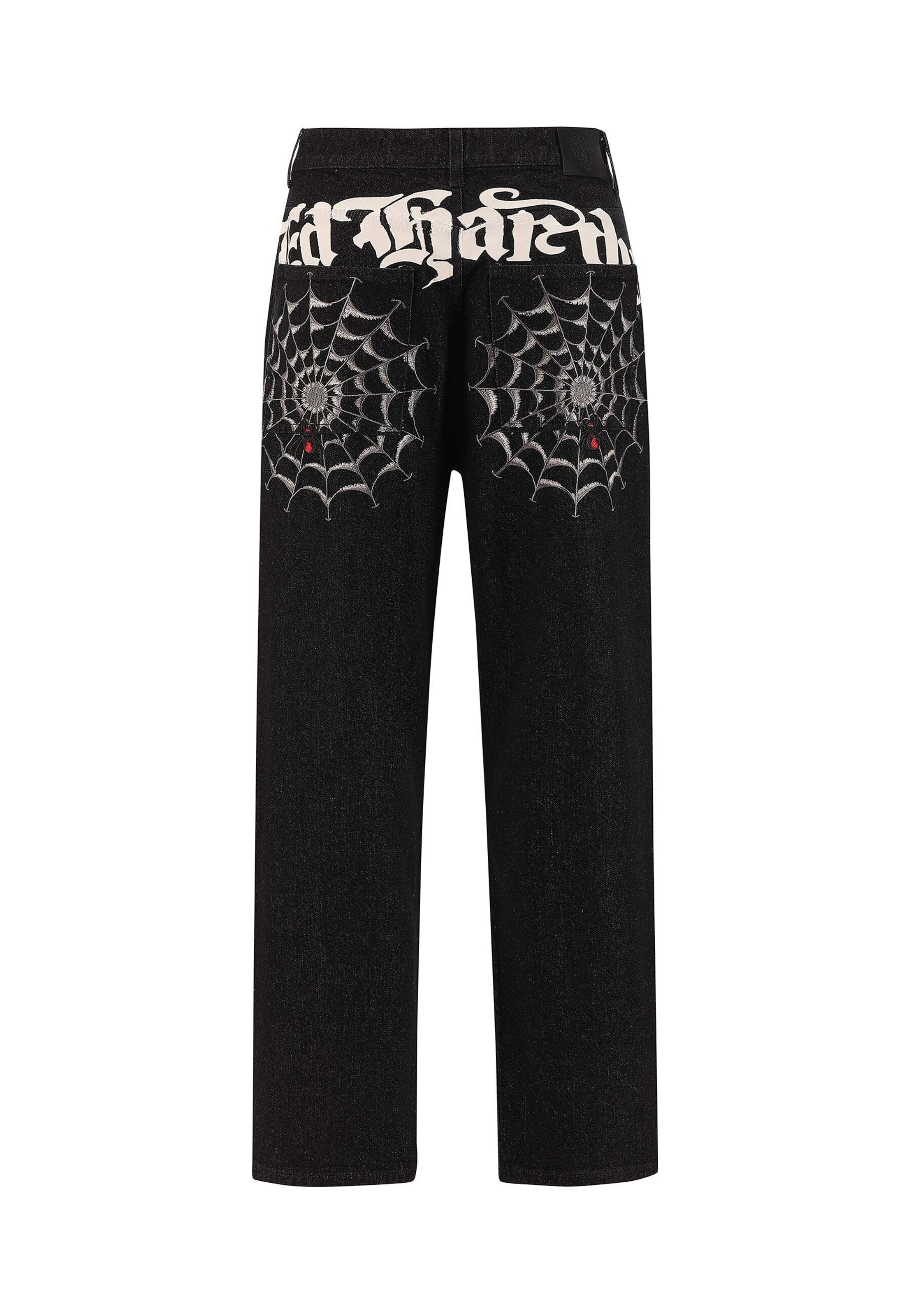 Loosefit Jean 'Black Widow' Ed Hardy en noir
