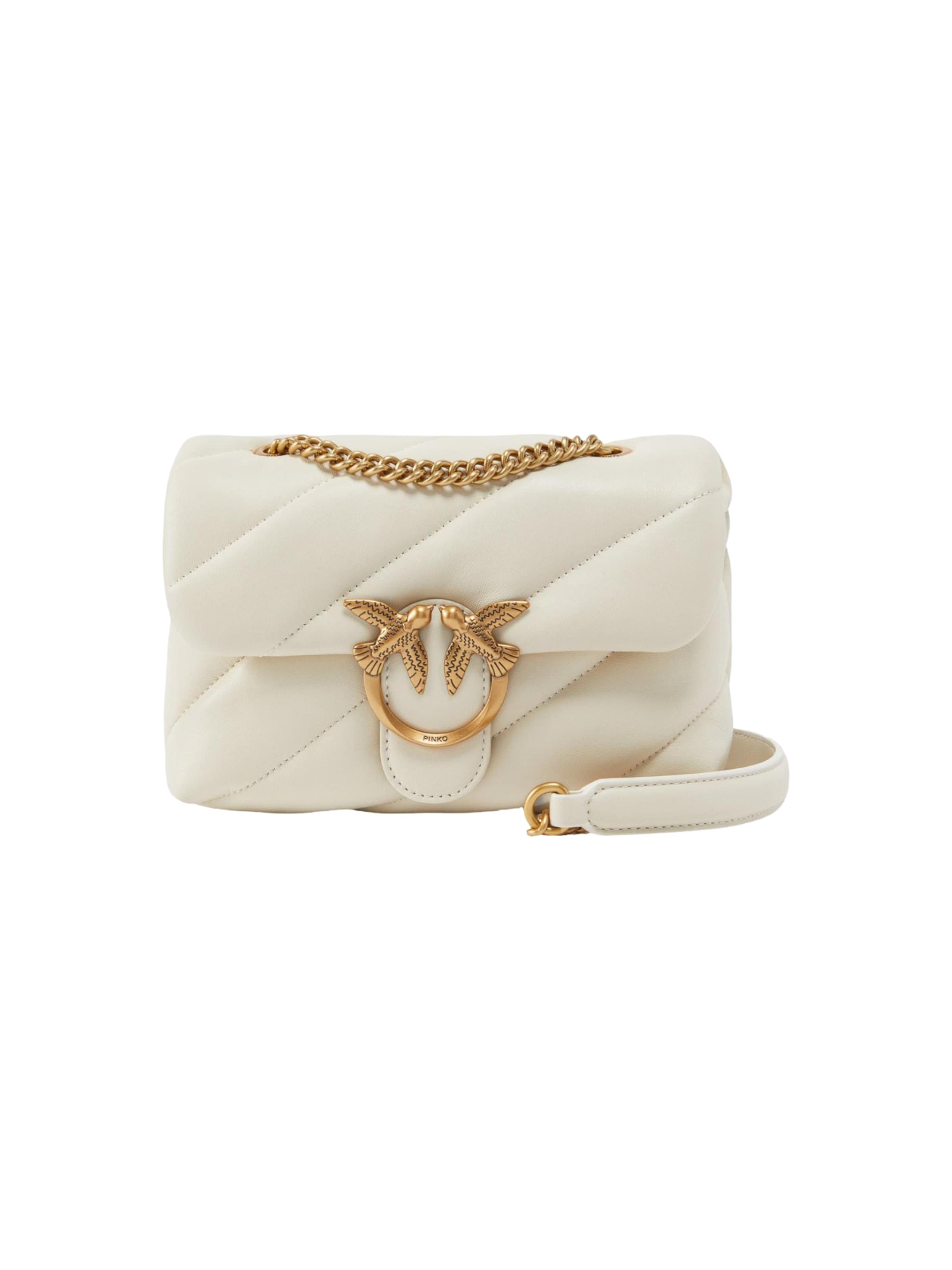 PINKO - Bolso de hombro 'LOVE PUFF BABY CL SHEEP NAPPA 100040 A0F2' en blanco: frente