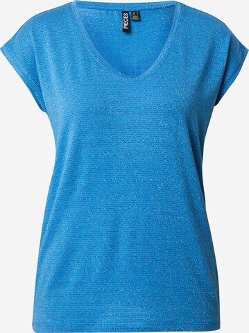 PIECES T-Shirt 'Billo' in Blau: predná strana