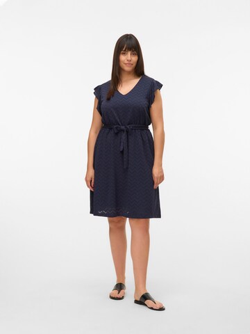 Robe 'VMCThas' Vero Moda Curve en bleu : devant