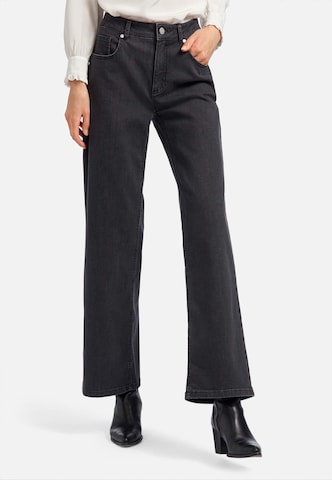 Uta Raasch Wide leg Jeans in Zwart: voorkant