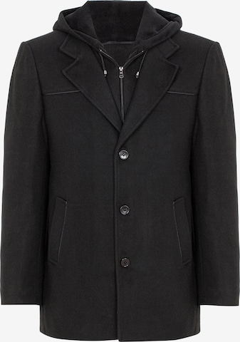 Redbridge Between-Seasons Coat in Black: front