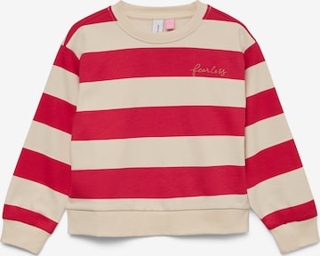 Vero Moda Girl Collegepaita 'VMVIOLA BEA' värissä beige: etupuoli