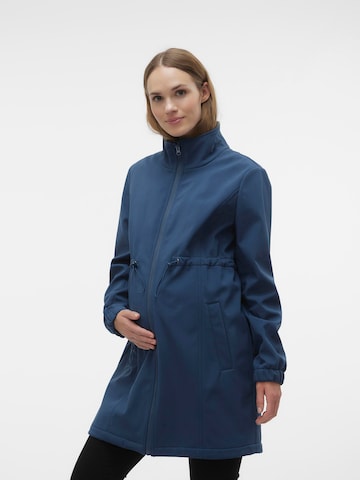 MAMALICIOUS Between-Season Jacket 'Nella' in Blue: front