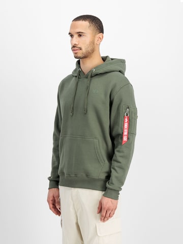 Felpa 'Air Force' di ALPHA INDUSTRIES in verde
