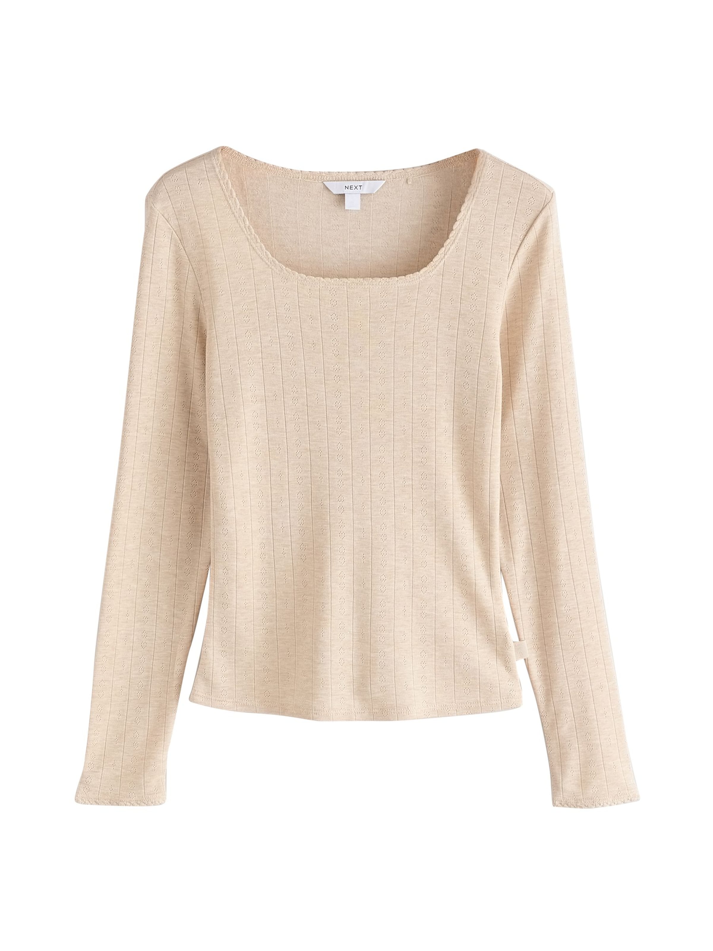T-shirt Next en beige : devant