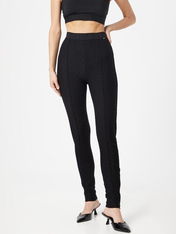 Skinny Leggings 'Etabi' BOSS en noir : devant