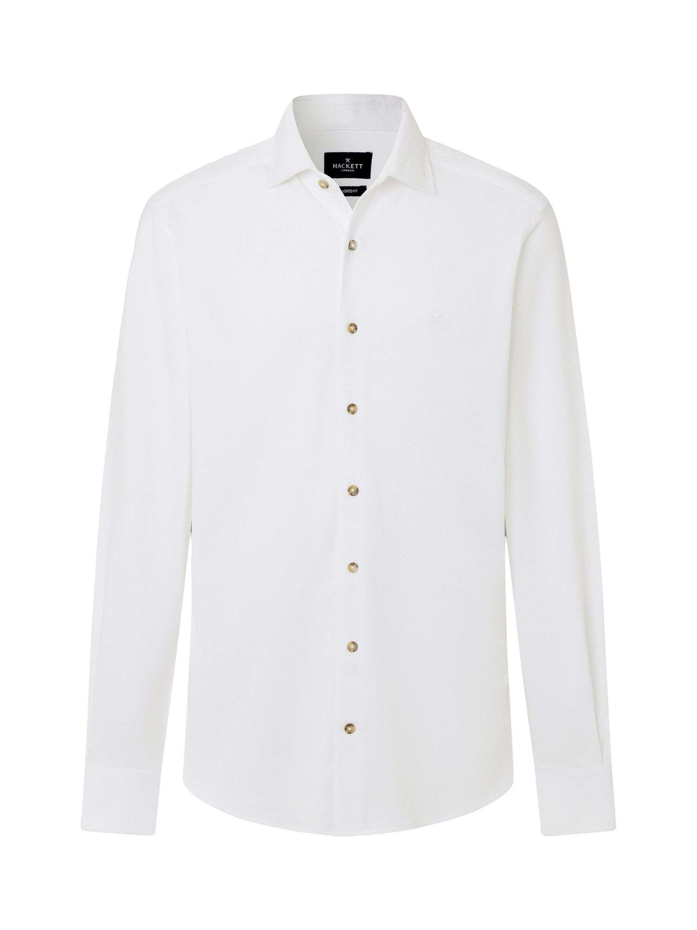 Chemise Hackett London en blanc : devant