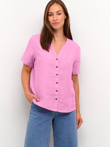 Camicia da donna 'Bellis' di Cream in rosa: frontale