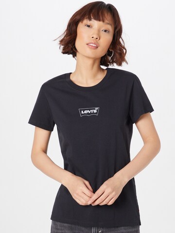 LEVI'S ® Shirt 'The Perfect Tee' in Zwart: voorkant