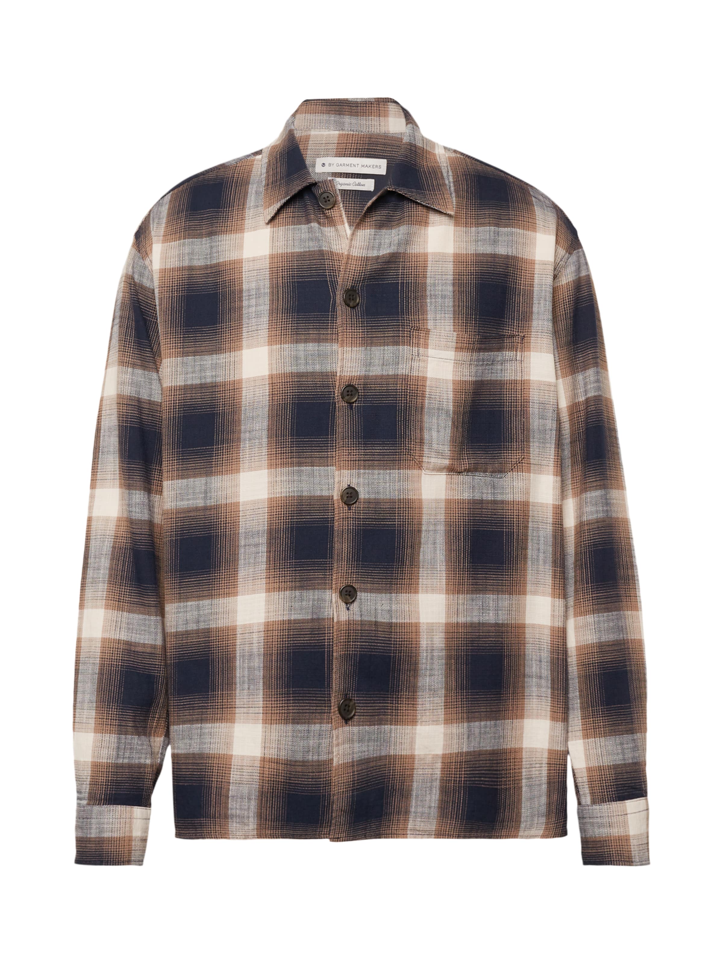 By Garment Makers Comfort Fit Skjorta 'Storm' i brun: framsida