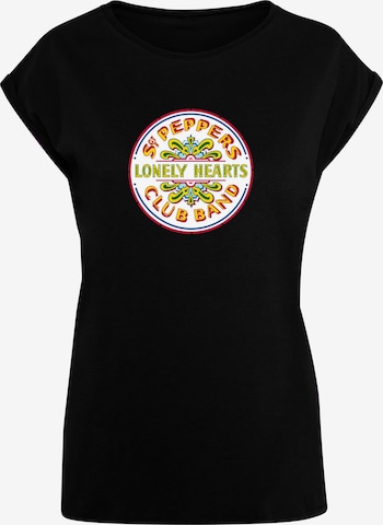 Merchcode Shirt 'Ladies Beatles - St Peppers' in Zwart: voorkant