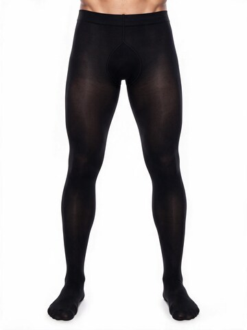 Pantaloncini intimi lunghi 'Microman 100 Microfaser Herrenstrumpfhose' di GLAMORY in nero