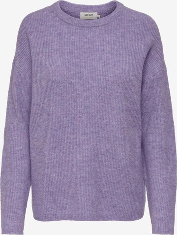 ONLY Sweater 'Camilla' in Purple: front