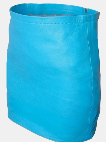 Be  Noble Skirt 'Lederrock aus ECHT Leder als Minirock in hellblau' in Blue