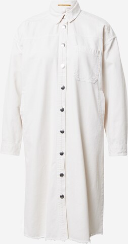 Robe-chemise QS en blanc : devant