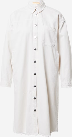 Abito camicia di QS in bianco: frontale