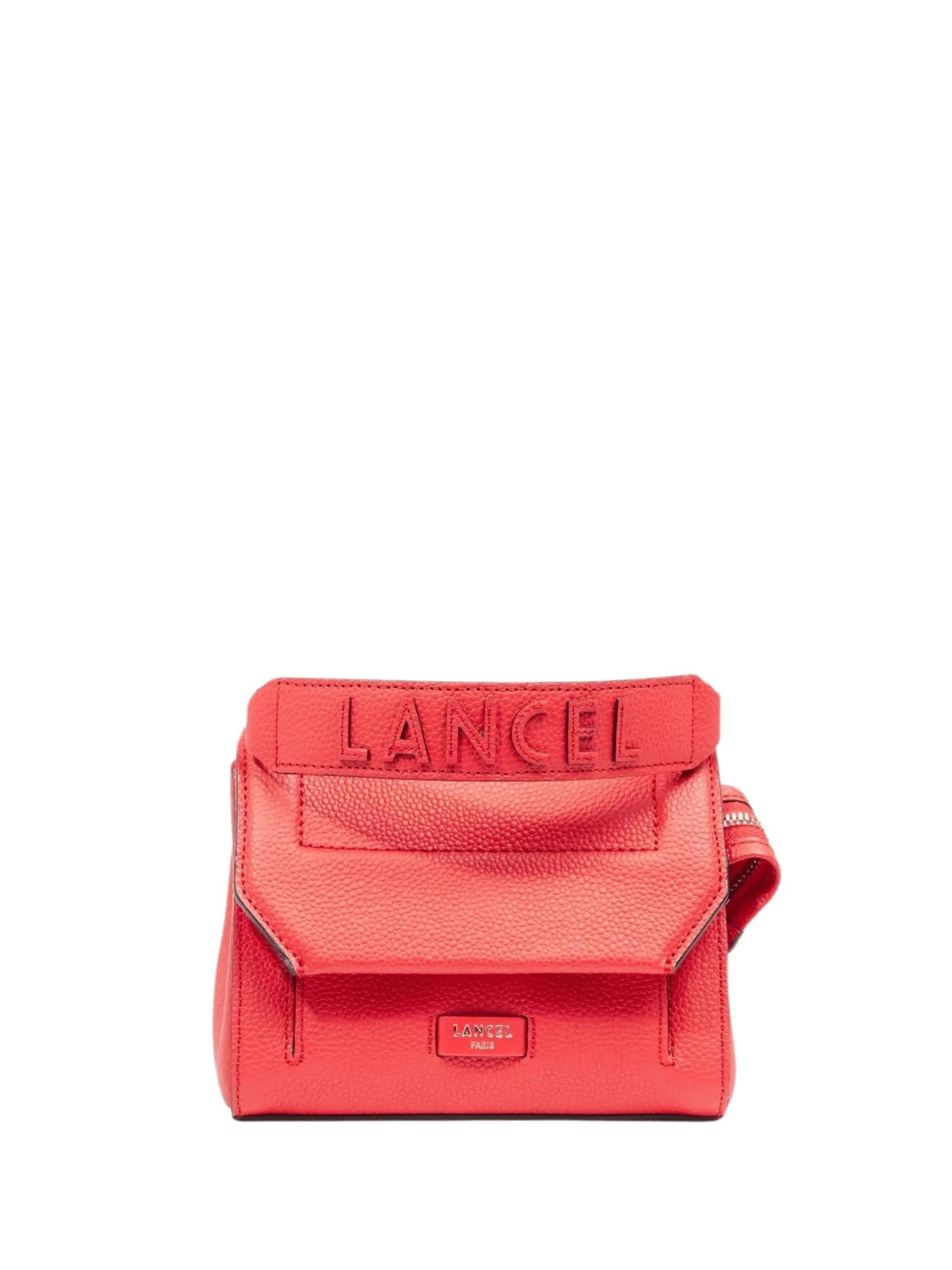 Sac bandoulière Lancel en rouge : devant