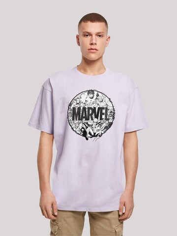 T-Shirt 'Marvel Comics' F4NT4STIC en violet : devant