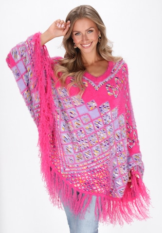 IZIA Cape in Roze: voorkant