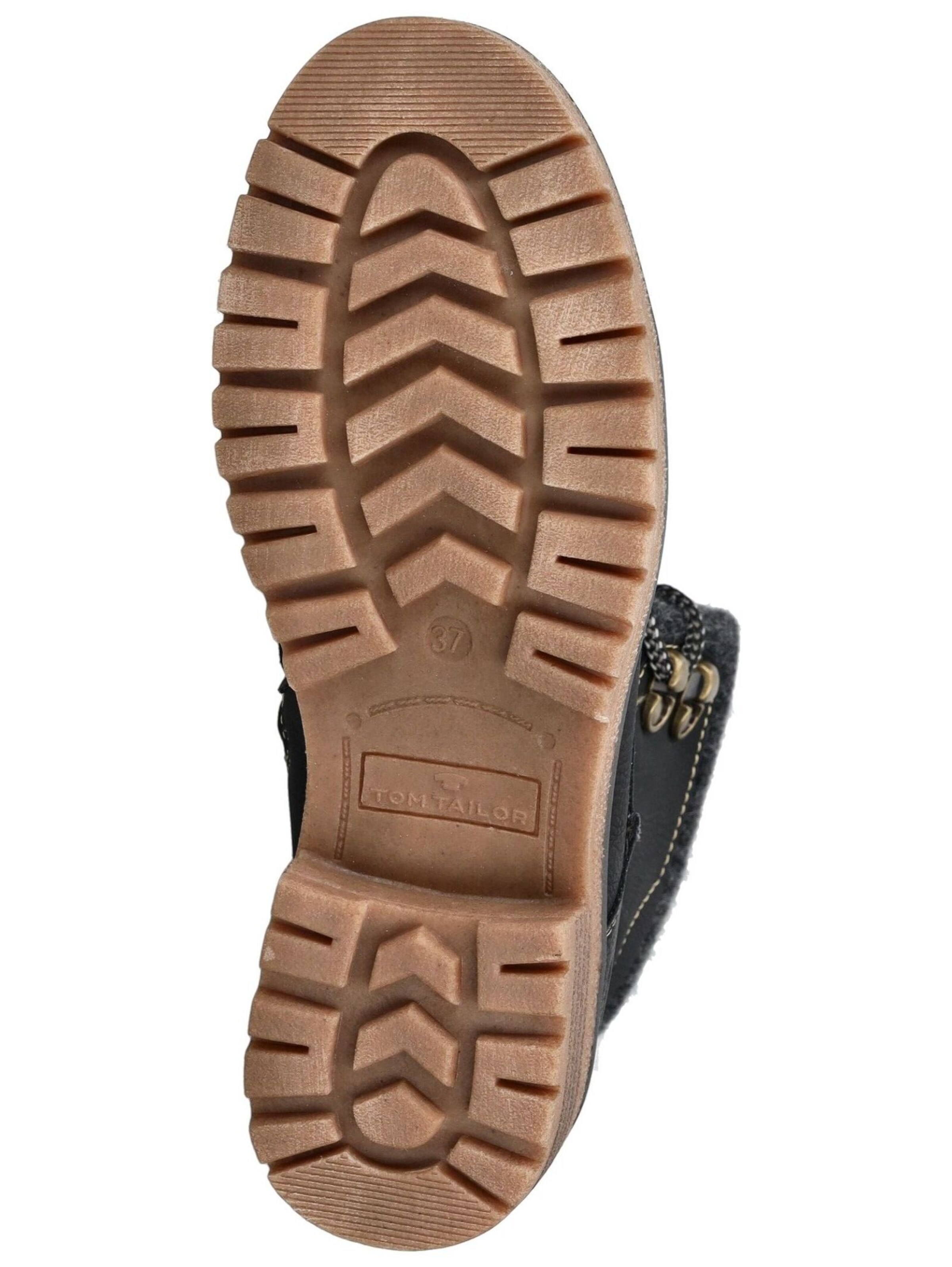 Bottines à lacets TOM TAILOR en noir