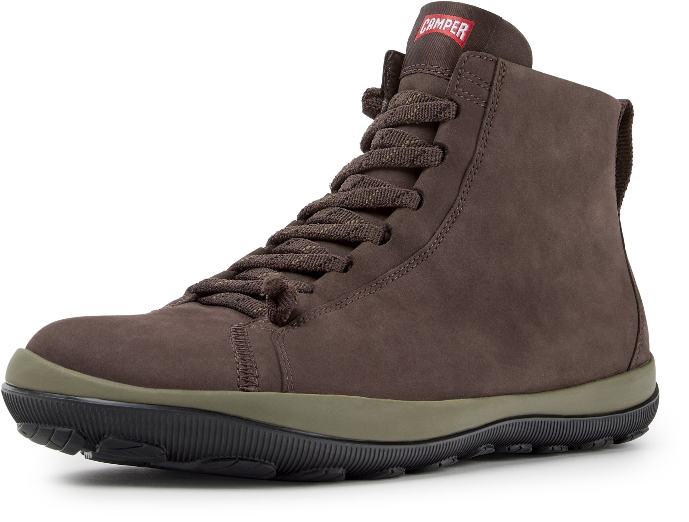 Bottes à lacets 'Peu Pista' CAMPER en marron : devant