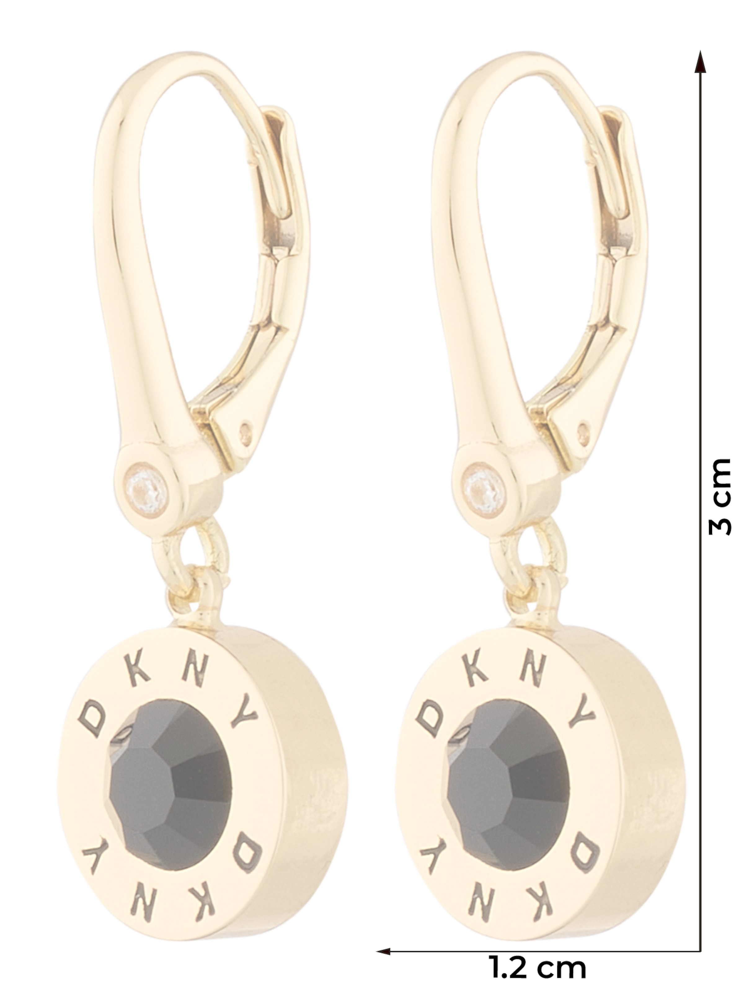 Cercei de la DKNY pe auriu