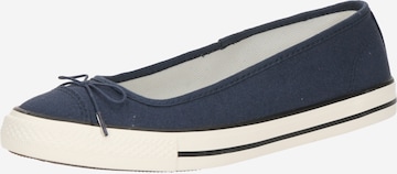 Balerini 'CHUCK TAYLOR' de la CONVERSE pe albastru: față