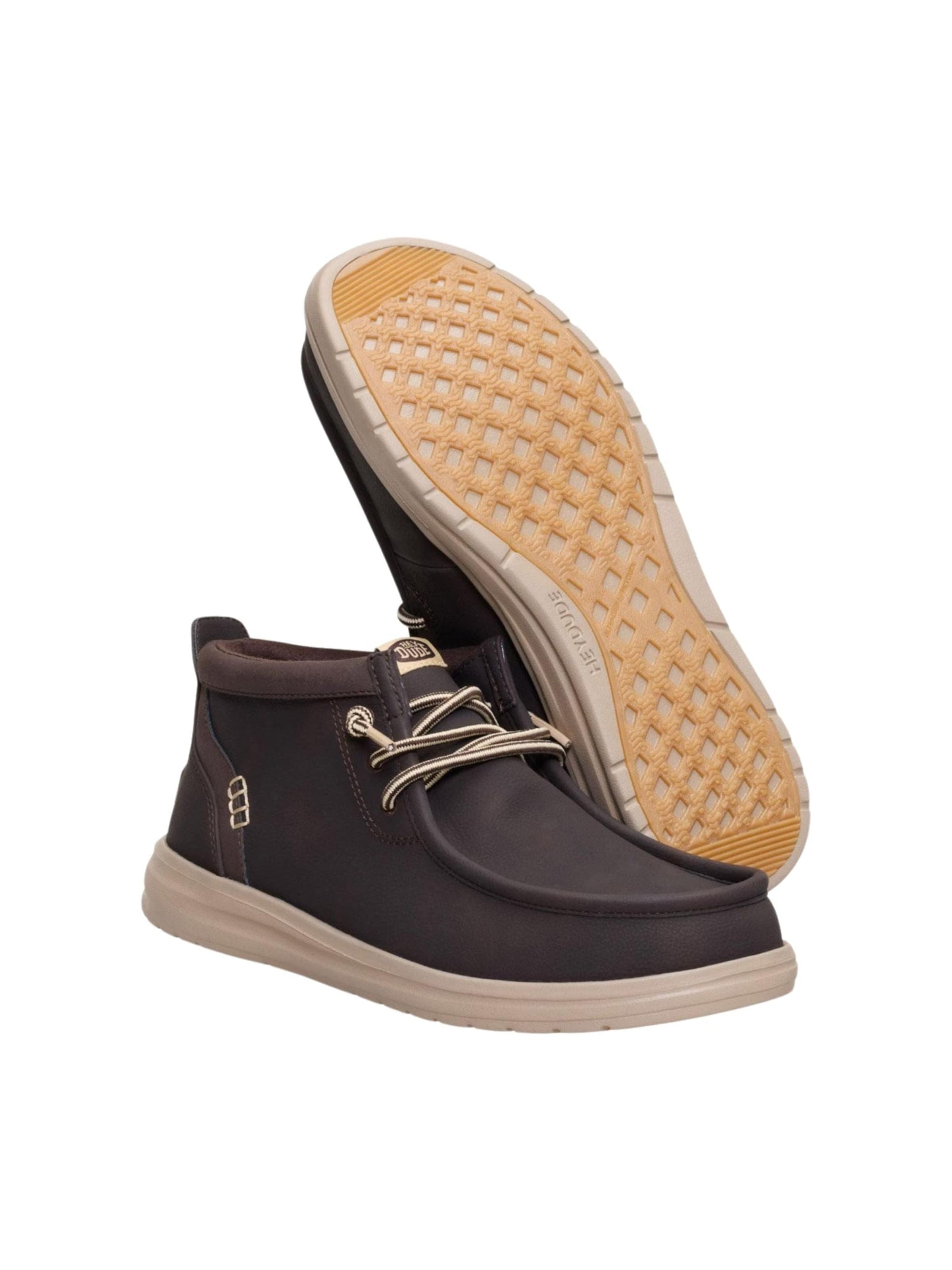 HEY DUDE Chukka Boots 'Wally Mid GripR Classic' in Bruin