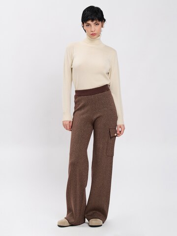 Largi Pantaloni de la Influencer pe maro