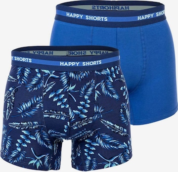 Boxers Happy Shorts en bleu : devant