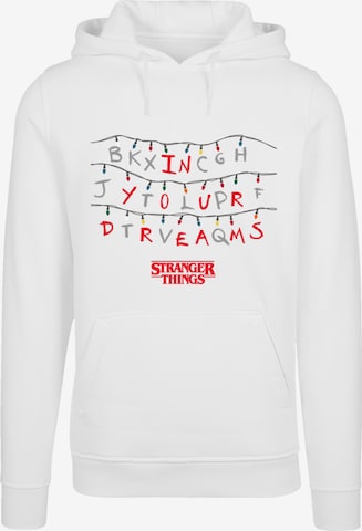 F4NT4STIC Sweatshirt 'Stranger Things In Your Dreams Netflix TV Series' in White: front