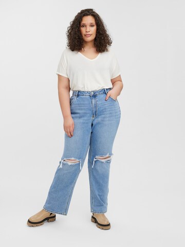 Vero Moda Curve - Regular Calças de ganga 'Kithy' em azul