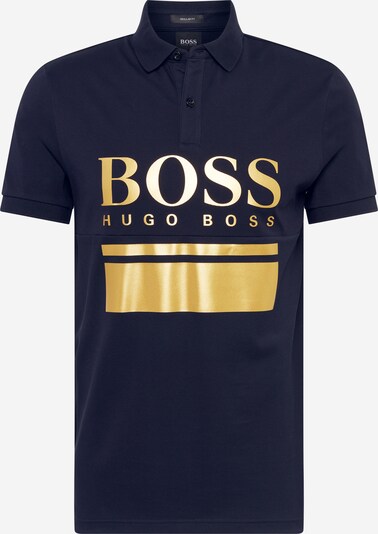 Tricou 'Pavel' BOSS ATHLEISURE pe albastru închis / auriu, Vizualizare produs
