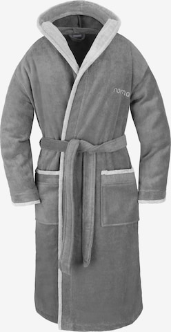 normani Long Bathrobe in Grey: front