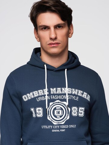Ombre Sweatshirt i blå