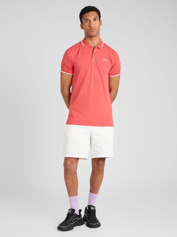 HUGO Red Poloshirt 'Dinoso' in Rot