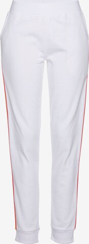 LASCANA - Slimfit Pantalón 'Pride' en blanco: frente