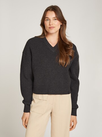 Pull-over 'CHUNKY' Calvin Klein Jeans en gris : devant
