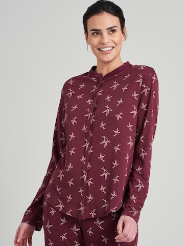 SCHIESSER Shirt 'Mix & Relax' in Rood: voorkant