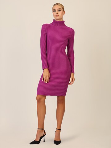 APART Knitted dress in Purple