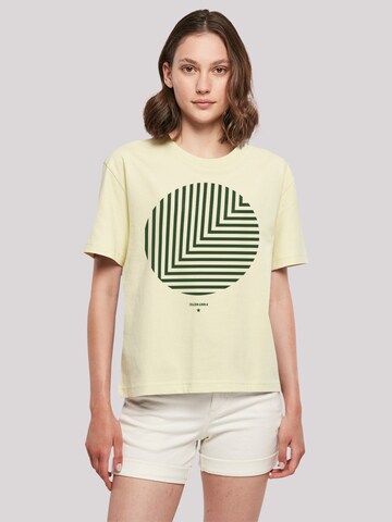 T-shirt 'Geometrics' F4NT4STIC en jaune : devant