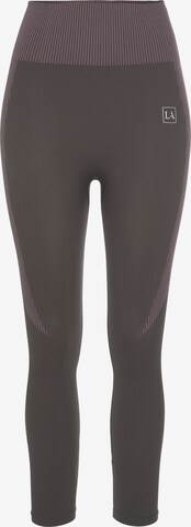 Skinny Pantaloni sportivi di LASCANA ACTIVE in grigio: frontale