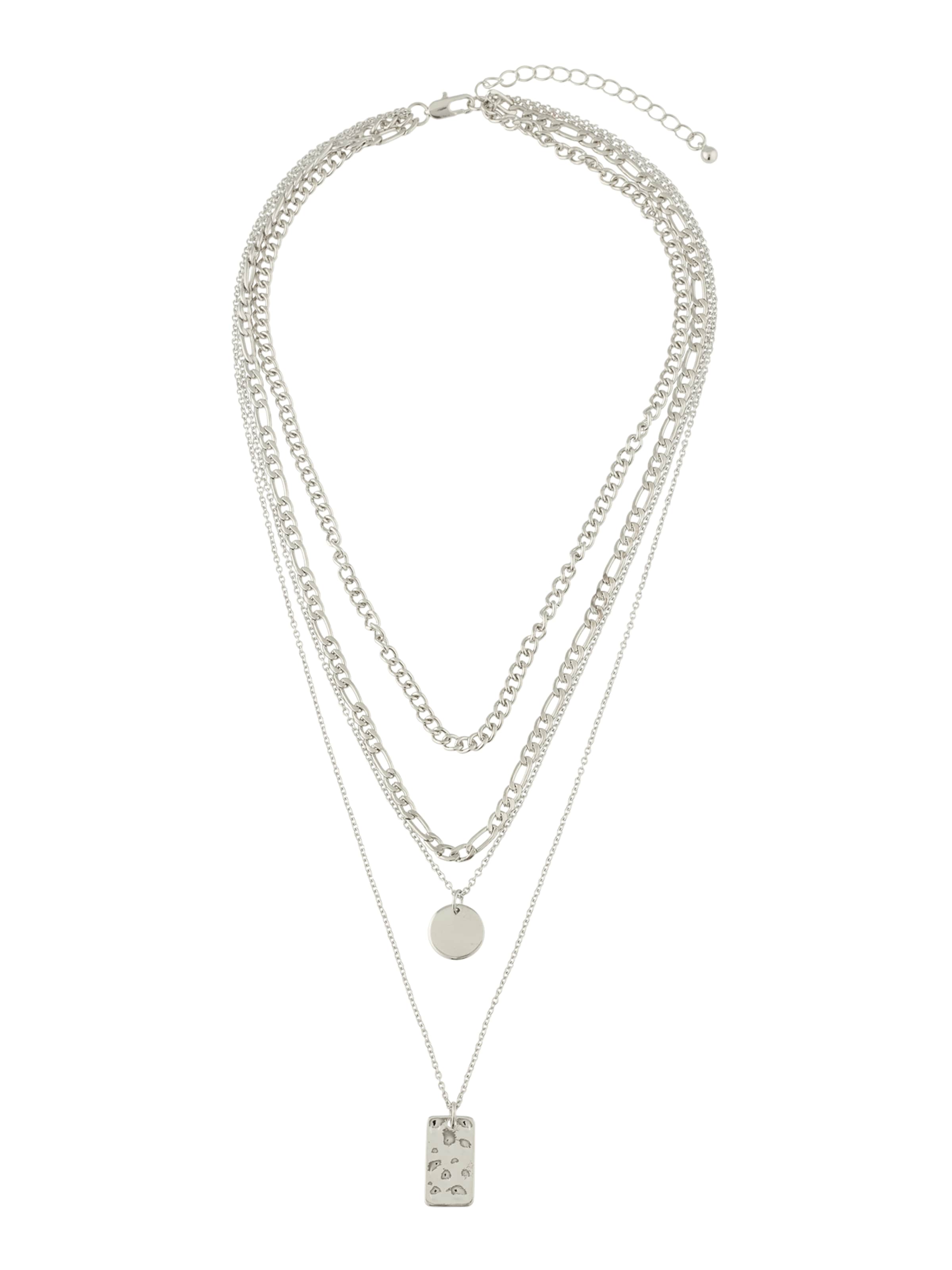 PIECES Necklace 'PCOKIA' in Silver: front