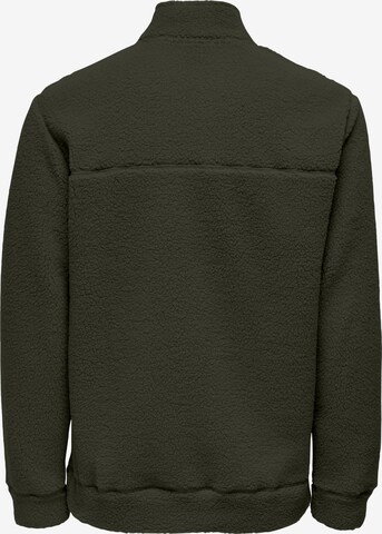 Only & Sons Sweatshirt 'REMY' in Green
