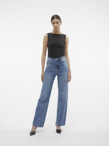 VERO MODA Wide Leg Jeans 'Tessa' in Blau