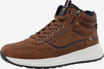 MUSTANG High-top trainers 'Luciano' in Brown: front