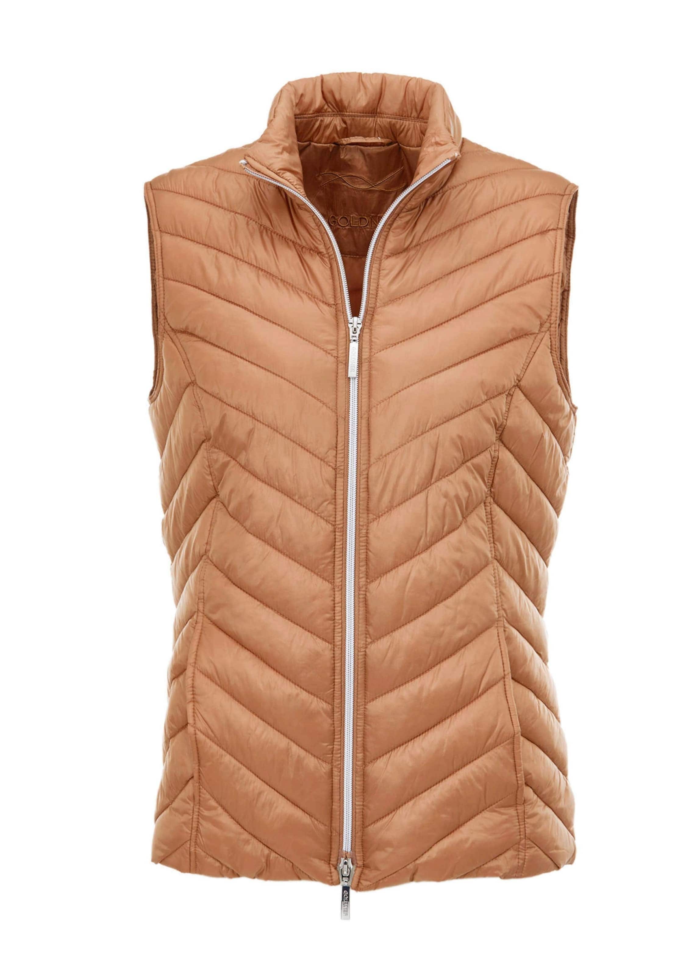 Goldner Weste in Beige: Vorderseite